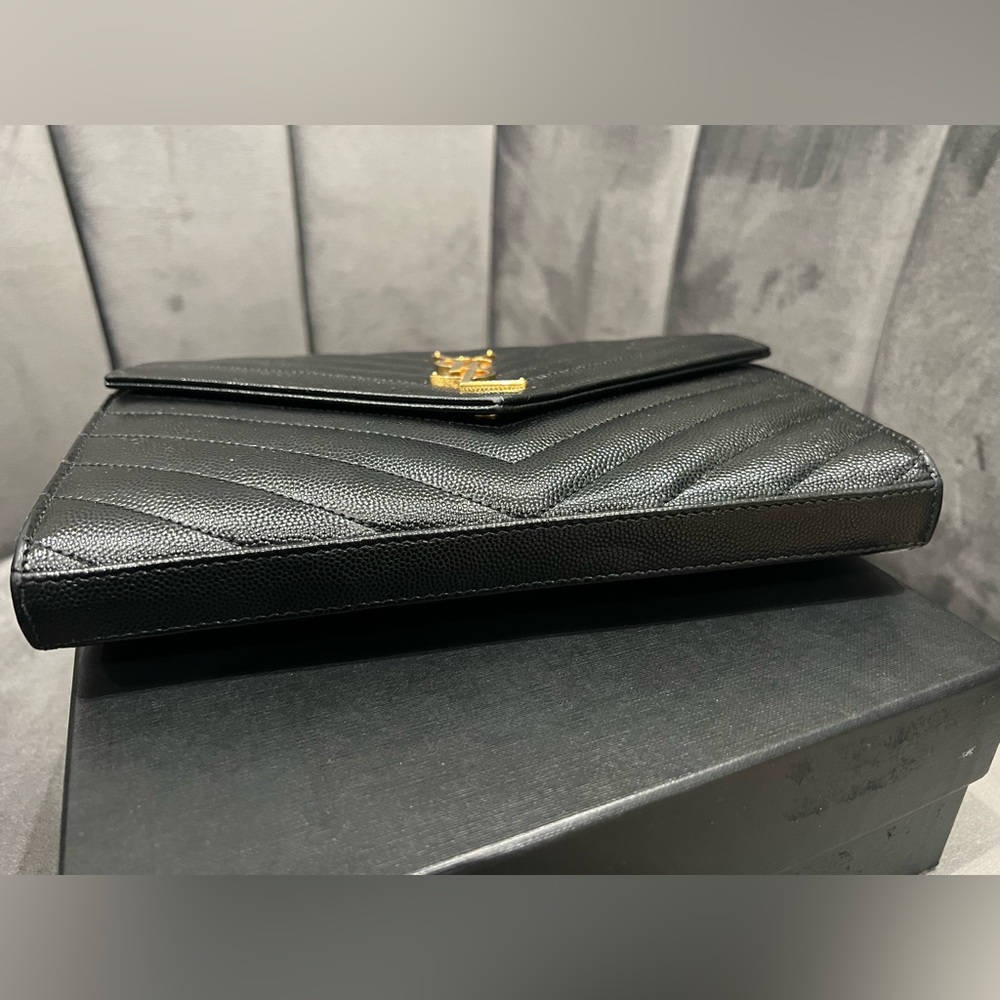 YSL Cassandre Monogram Wallet on Chain quilted black - Picture 9 of 16